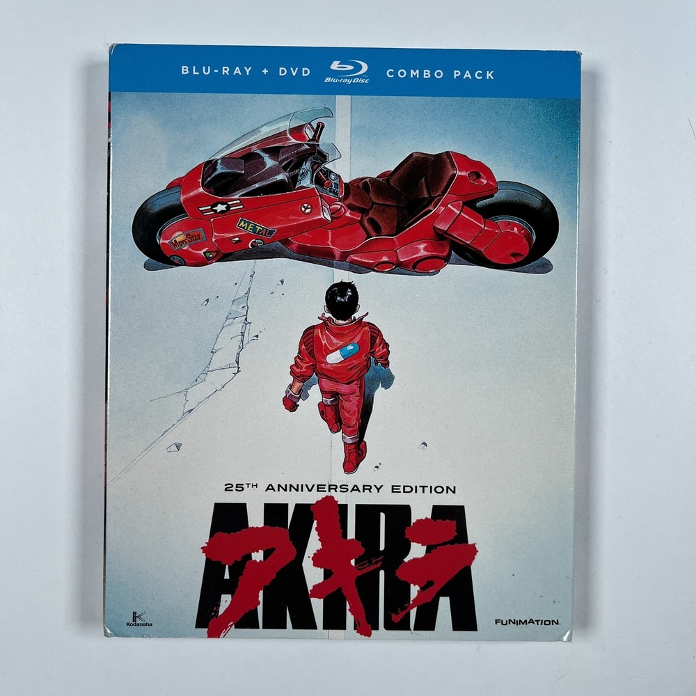 Akira 25th Anniversary Edition Blu-ray + DVD Combo Pack Slipcover 3-Disc